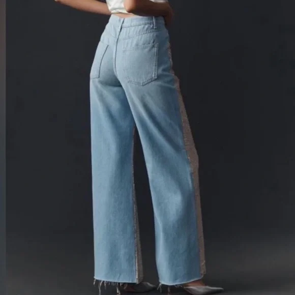 Anthropologie Sequin Wide-Leg Pants - Picture 2 of 6